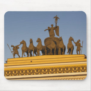 Dvortsovaya Square, Triumphal Arch, sunset Mouse Mat
