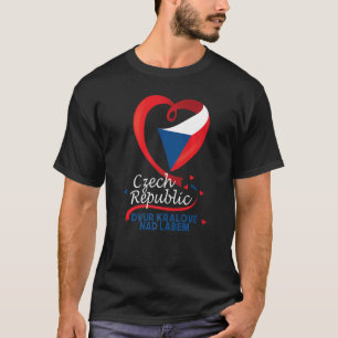 Dvur Kralove Nad Labem Czech Republic Heart Flag E T-Shirt