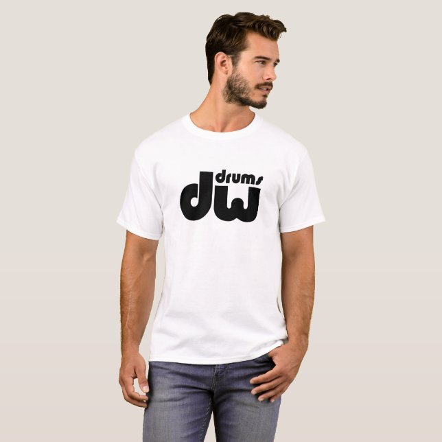 DW Drums T-Shirt. T-Shirt (Front Full)