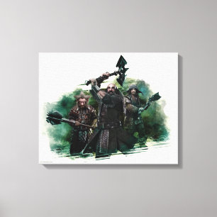 Dwalin, Nori, & Bofur Graphic Canvas Print