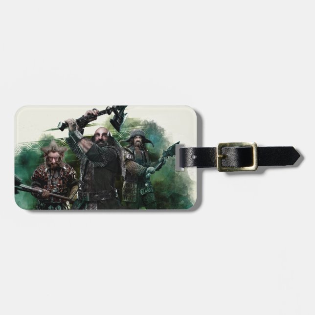 Dwalin, Nori, & Bofur Graphic Luggage Tag (Front Horizontal)