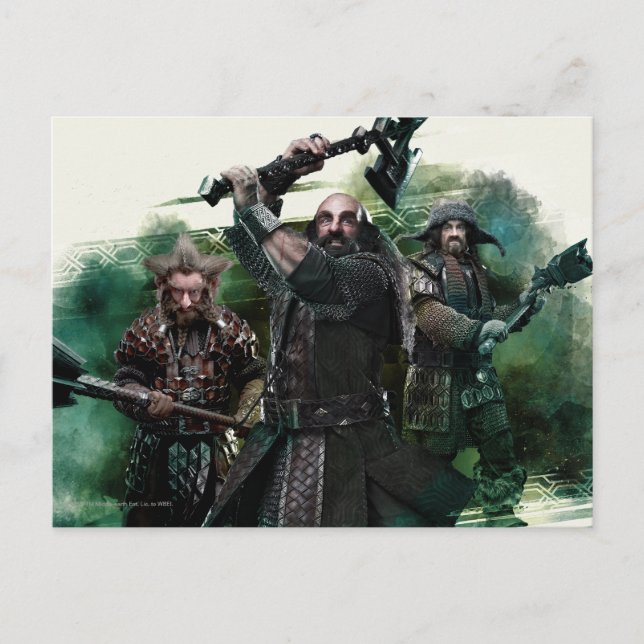 Dwalin, Nori, & Bofur Graphic Postcard (Front)