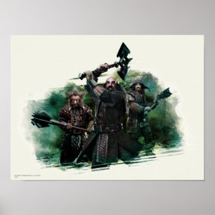 Dwalin, Nori, & Bofur Graphic Poster