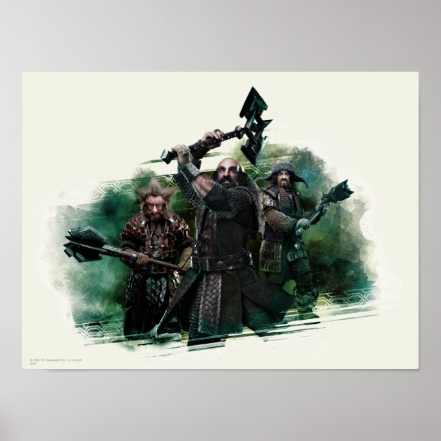Dwalin, Nori, & Bofur Graphic Poster (Front)