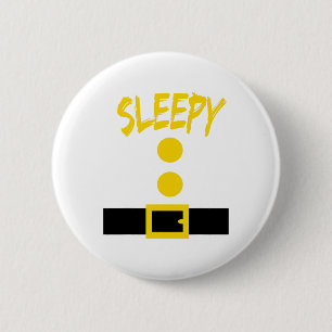 Dwarf Costume - Fun Halloween Gift Idea - Sleepy 6 Cm Round Badge