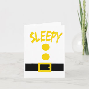 Dwarf Costume - Fun Halloween Gift Idea - Sleepy  Card