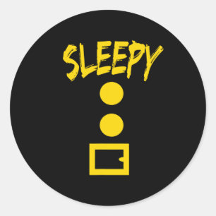 Dwarf Costume - Fun Halloween Gift Idea - Sleepy Classic Round Sticker