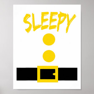 Dwarf Costume - Fun Halloween Gift Idea - Sleepy Poster