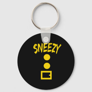 Dwarf Costume  - Fun Halloween Gift Idea - Sneezy Key Ring
