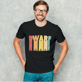 Dwarf Dungeon Fantasy Role playing Grunge T-Shirt