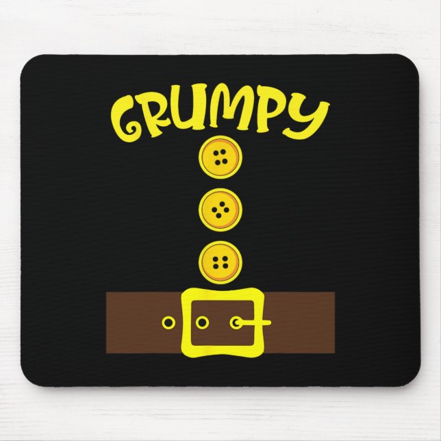 Dwarf Easy Halloween Costume Dwarf Men Women Match Mouse Mat (Front)