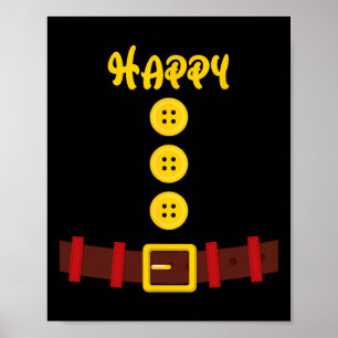 Dwarf Easy Halloween Group Dwarf Matching Men Wome Poster