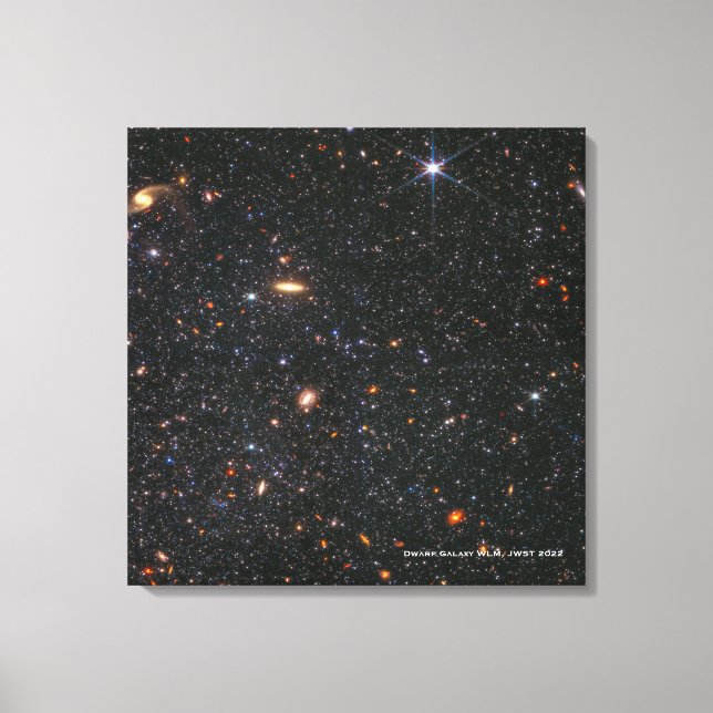 Dwarf Galaxy WLM James Webb Space Telescope Hi-Res Canvas Print (Front)