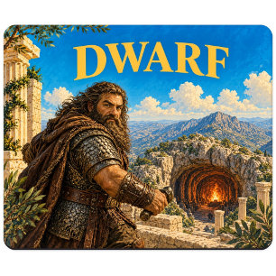 Dwarf, Gothic Fantasy Monster Mouse Mat