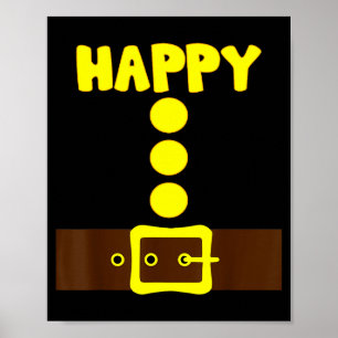Dwarf Halloween Group Matching Family Color Dwarf Poster