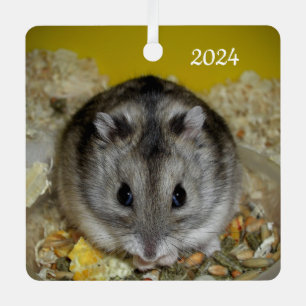 Dwarf Hamster Pet Metal Tree Decoration