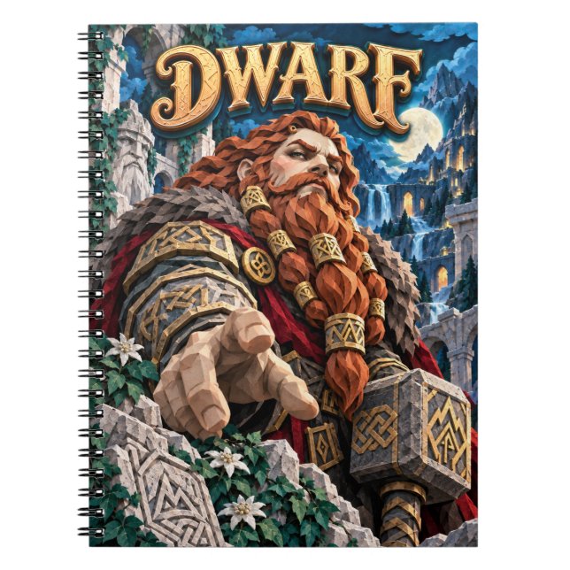 Dwarf, Paper Cut Monster Notebook (Front)