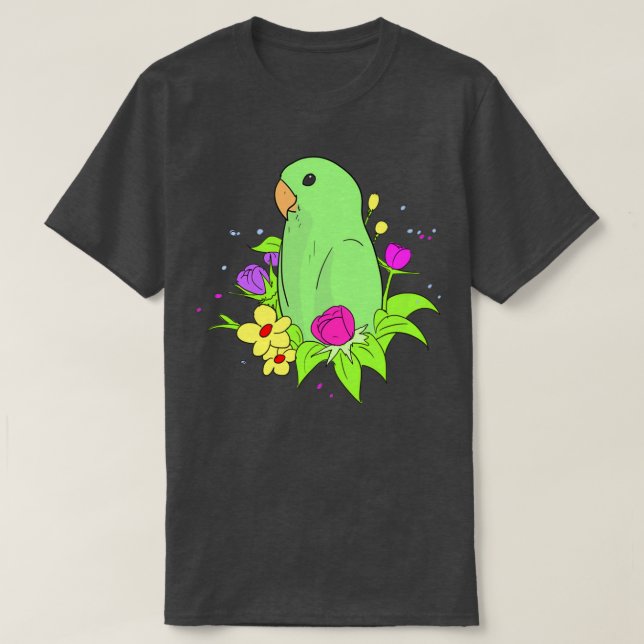 Dwarf Parrot Parakeet Parrots Inseparable T-Shirt (Design Front)