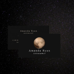 Dwarf Planet Pluto, Astronomy Business Card