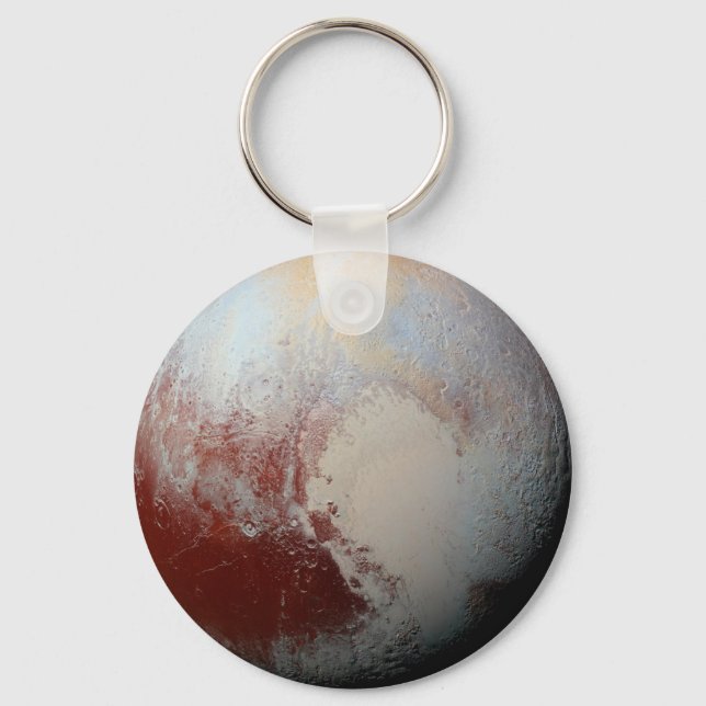 Dwarf Planet Pluto by NASA New Horizons 2015 Photo Key Ring (Front)