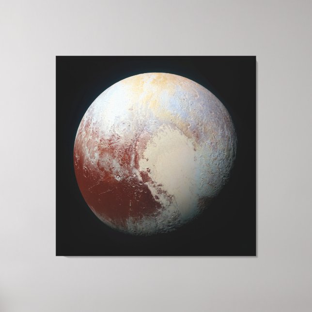 Dwarf Planet Pluto Canvas Print (Front)