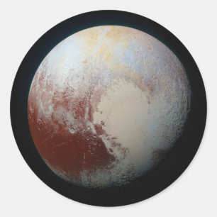 Dwarf Planet Pluto Classic Round Sticker