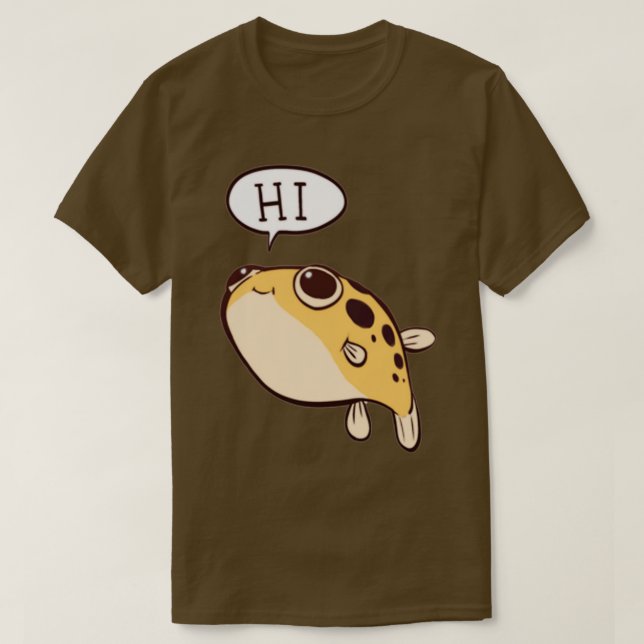 Dwarf Puffer Fish T-Shirt (Design Front)