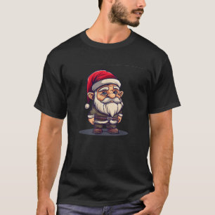 Dwarf with Festive Santa Claus Hat Costume  T-Shirt