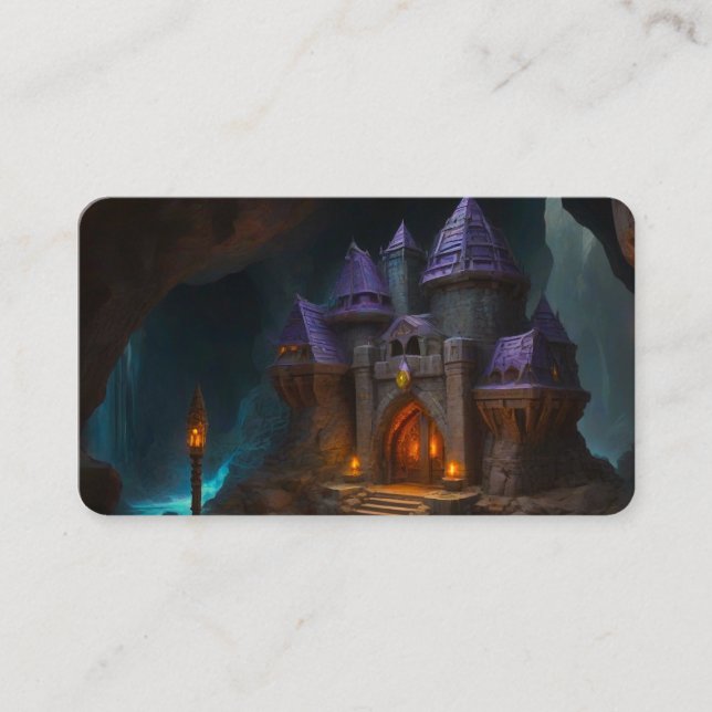 Dwarven Castle of the Blacksmith's Forge Bookmark Business Card (Front)