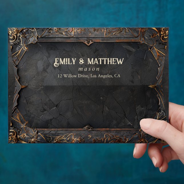 Dwarven Splendour Fantasy Wedding  Envelope (Hand)