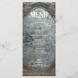 Dwarven Splendour Fantasy Wedding  Menu
