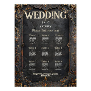 Dwarven Splendour Fantasy Wedding Seating Chart