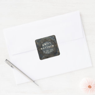 Dwarven Splendour Fantasy Wedding Square Sticker