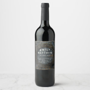 Dwarven Splendour Fantasy Wedding Wine Label