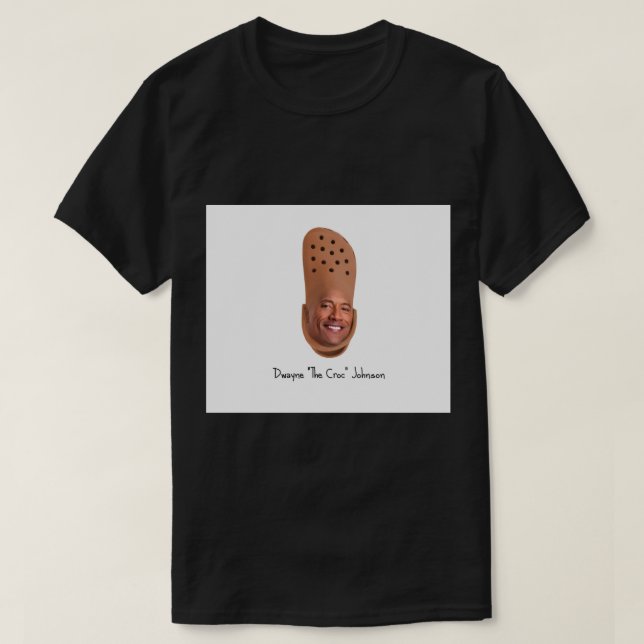 Dwayne The Croc Johnson Tapestry T-Shirt (Design Front)