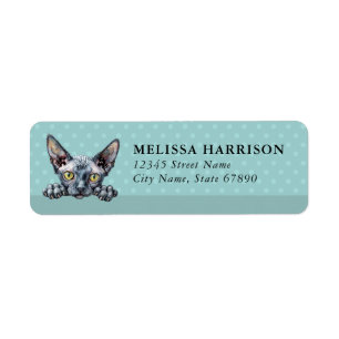 Dwelf Cat Return Address Labels