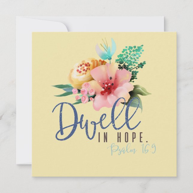 Dwell in Hope Verse Floral (Front)