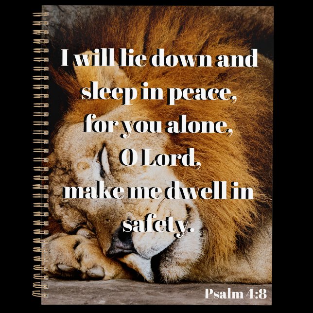 Dwell In Safety Psalm 4:8 Bible Verse Planner (Creator Uploaded)