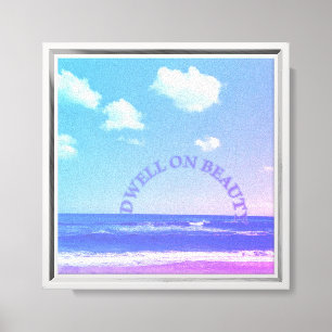 Dwell on Beauty beach scene Acrylic Wall Art