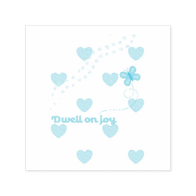 dwell on joy inspirational sticker self-inking stamp (Design)