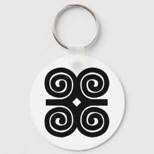 Dwennimmen - Strength and Humility Adinkra Symbol Key Ring