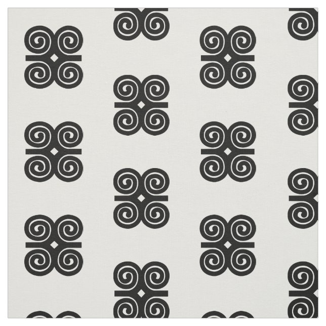 Dwennimmen Strength | Humility Adinkra Symbol Fabric (Swatch)