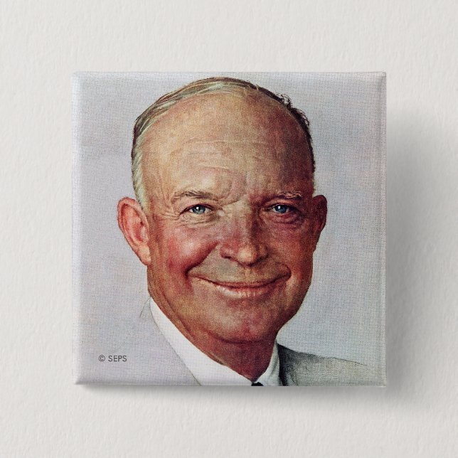 Dwight D. Eisenhower 15 Cm Square Badge (Front)