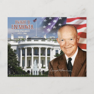 Dwight D. Eisenhower -  34th President of the U.S. Postcard