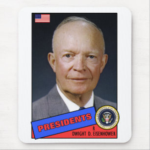 Dwight D. Eisenhower Baseball Card Mouse Mat