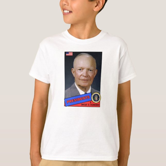 Dwight D. Eisenhower Baseball Card T-Shirt (Front)