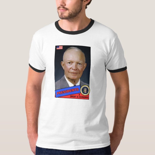 Dwight D. Eisenhower Baseball Card T-Shirt (Front)