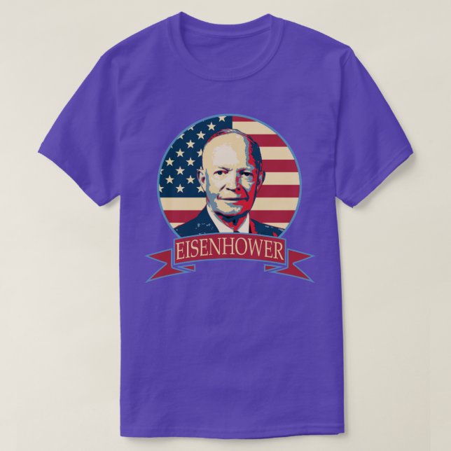 Dwight D Eisenhower Cool American Republican Presi T-Shirt (Design Front)