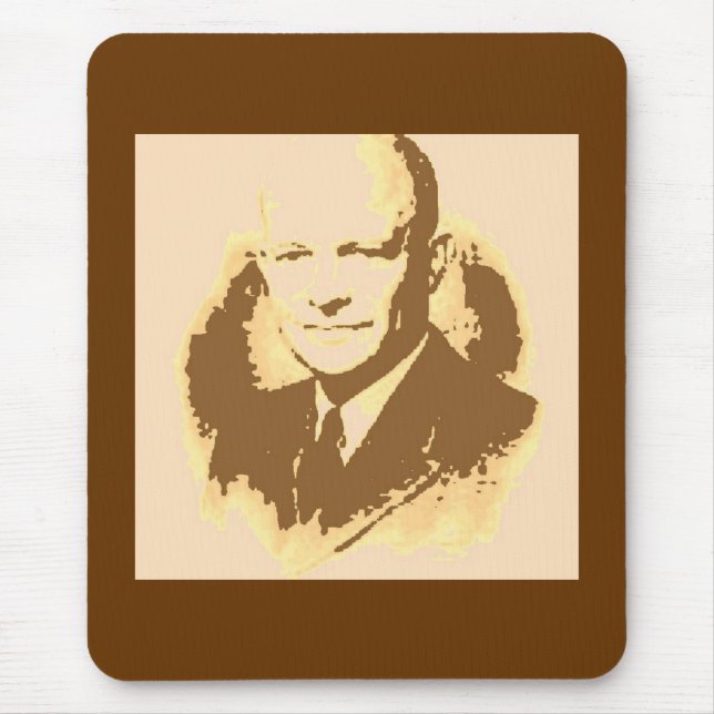 Dwight D Eisenhower Mouse Mat (Front)