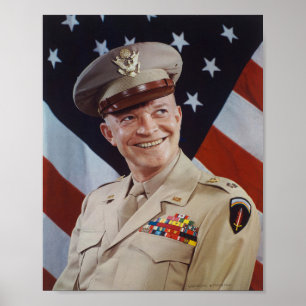 Dwight D Eisenhower Portrait Poster